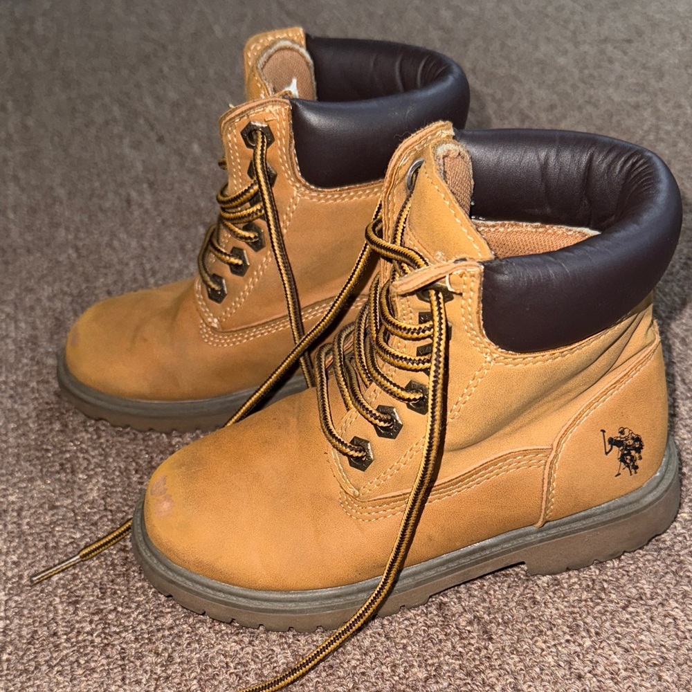 U.S. Polo Assn. Tan Kids Boots